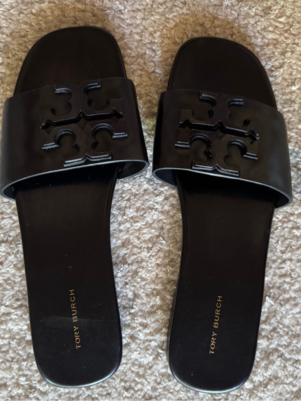 NEW Tory Burch Ines Slide in Perfect Black - Picture 6 of 9